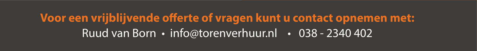 Ruud van Born - Info@torenverhuur.nl - +3138-2340402